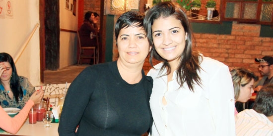 Junia Cintra e Karen Cintra na Sapataria da Pizza